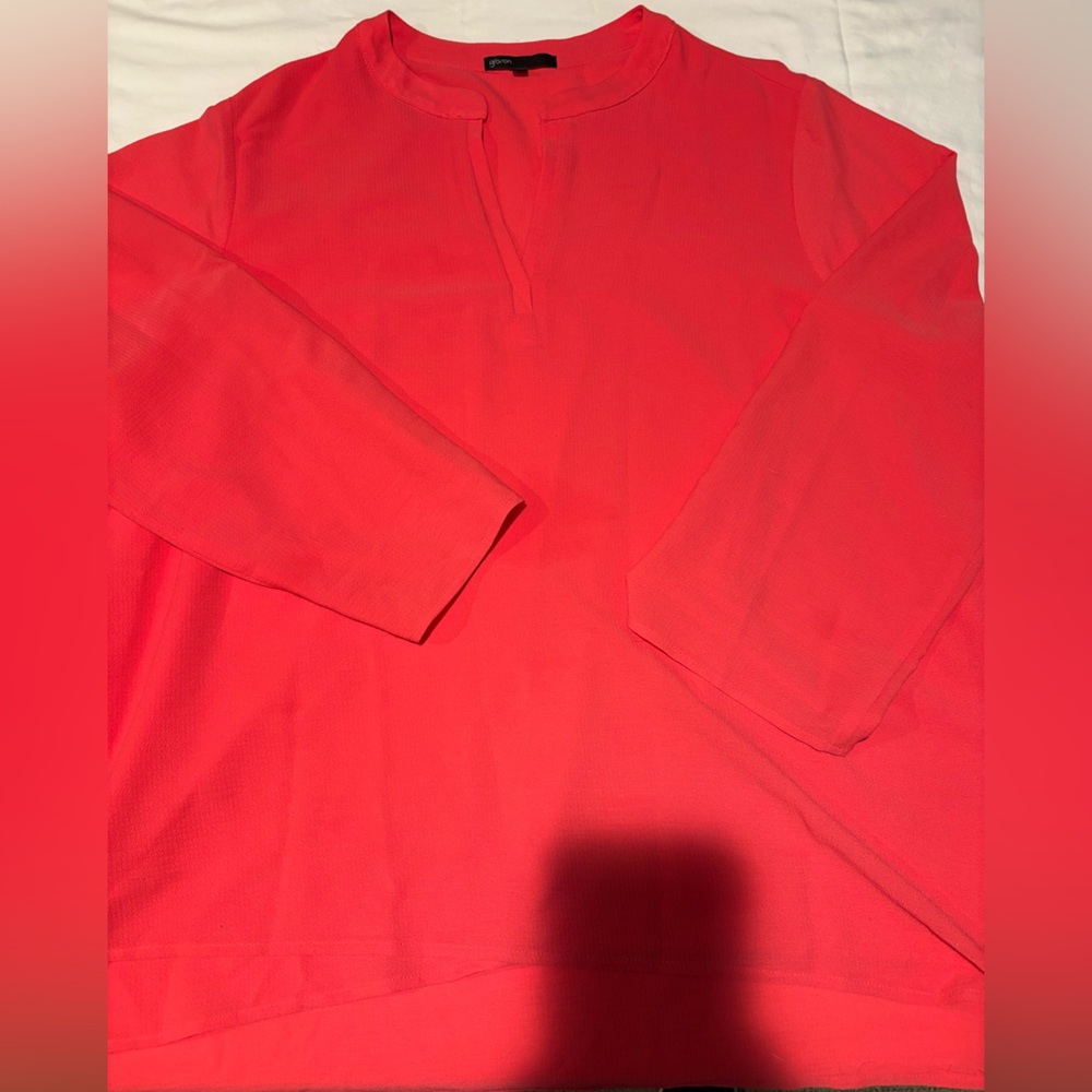 Gibson Red Tunic Top